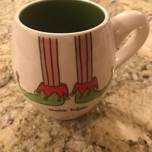 Rae Dunn Elf Feet Santa's Helper Mug